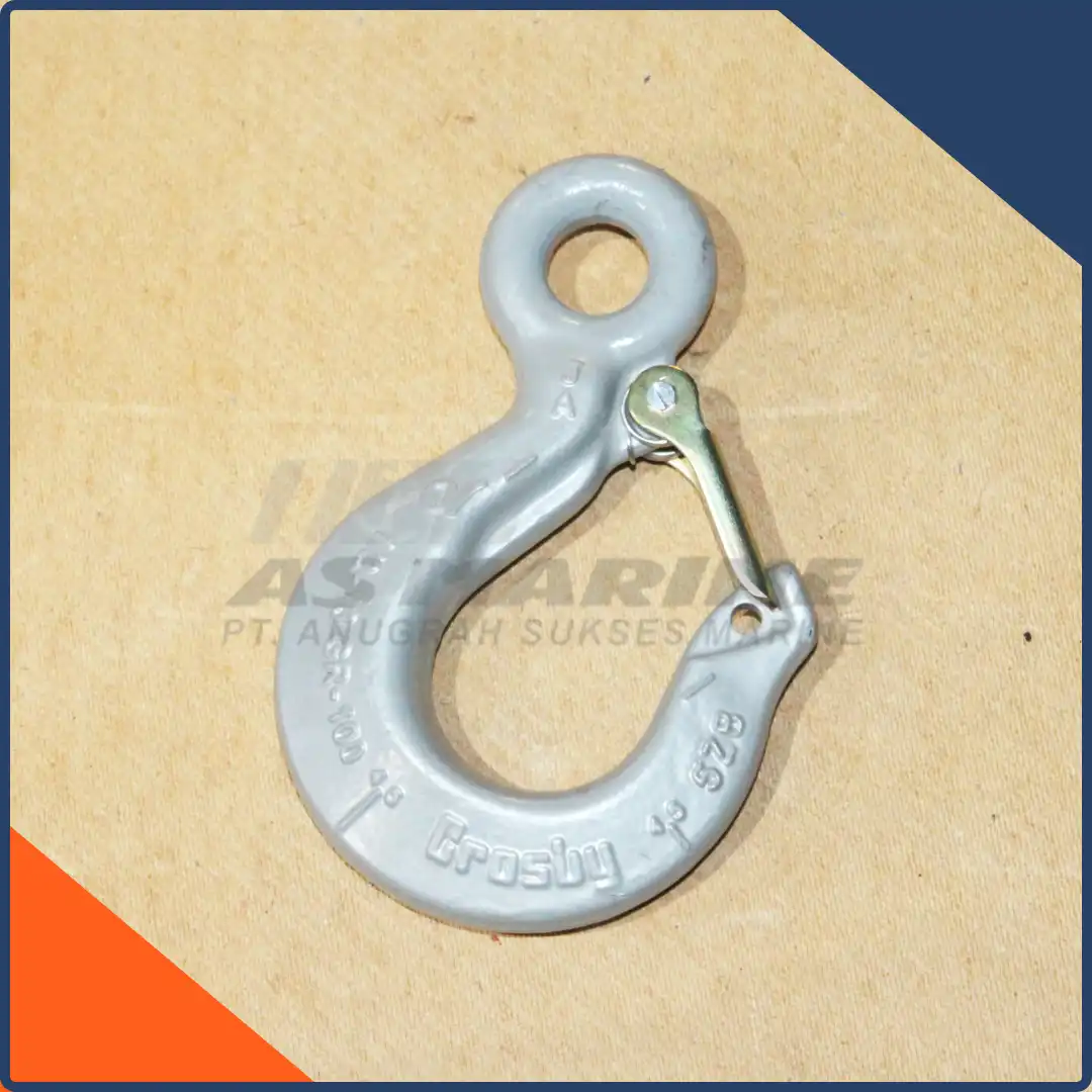 Crosby USA Eye Sling Hook / Kait / Gancu L1327 with Latch Kit 1/2 Inch